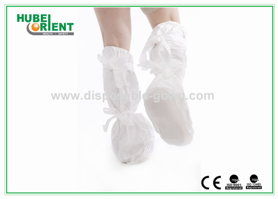 80g/m2 PP CPE Disposable Boot Covers With PVC Sole