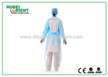 Anti Splash L XL Long Sleeve Disposable CPE Gown For Clean And Sanitary