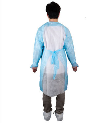 Factory Price Medical Use CPE Protective Gown With Thumb-Loop Cuffs For Hospital