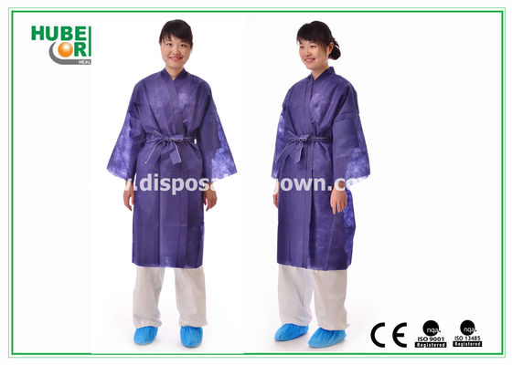 Breathable Soft Nonwoven Polypropylene Disposable Bathrobe for Spa Sauna