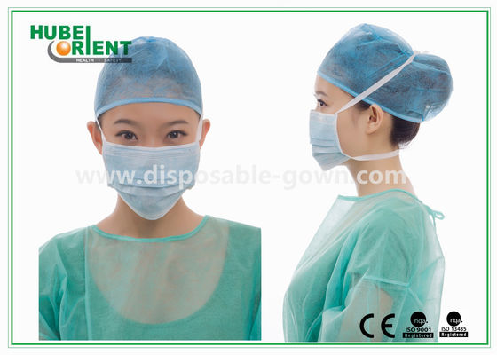 Disposableds Nonwoven Face Mask 3 Ply Medical Face Mask Anti Dust Tie On Face Mask
