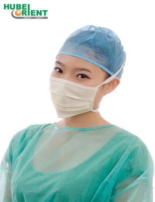 Medical Masks With Tie-On 3 Layer Disposable Face Mask Personal Protective Equipment