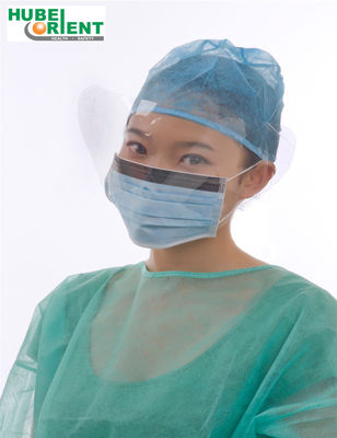 ISO13485 3 Ply Disposable Face Mask OEM With Anti Fog Visor