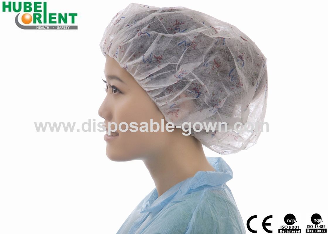 Dustproof 10gsm Disposable Bouffant Cap With Single Elastic