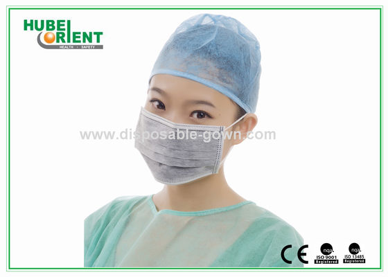 Double Elastic Earloop Flat Active Carbon Disposable Face Mask