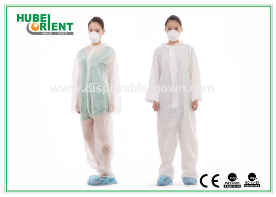 Polypropylene Disposable Protective Coveralls With Hood And Feetcover