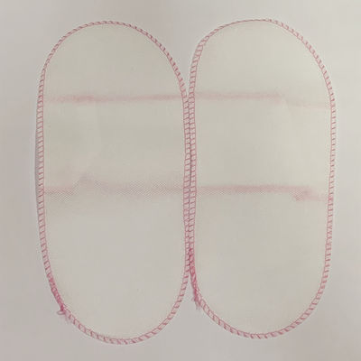PP Nonwoven Opened Slippers With Pink Thread Sewing Disposable Salon Products