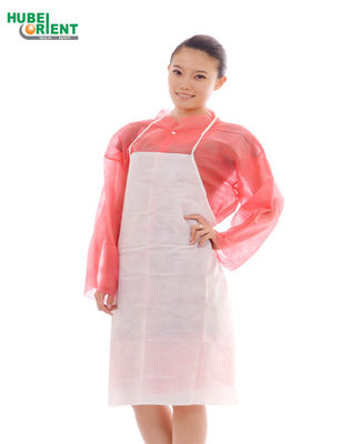 No Sleeves Nonwoven Apron ISO13485 For Canteen
