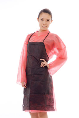 Anti Water Disposable Nonwoven Apron With Neck Threadlike Ties