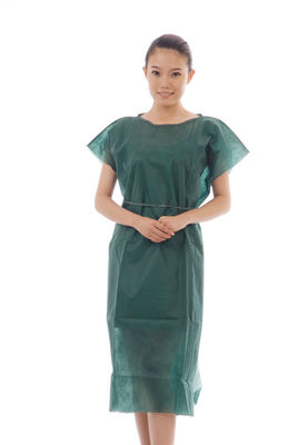 45g/m2 Nonwoven Disposable Patient Gown Without Sleeves