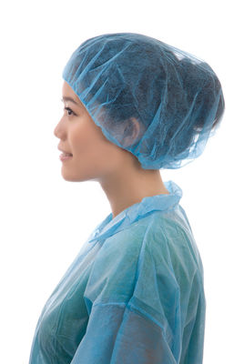 CE Breathable Disposable Non Woven Bouffant Cap