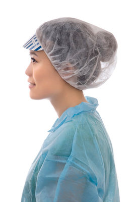 Food Processing Nonwoven Bouffant Head Cover With Peak