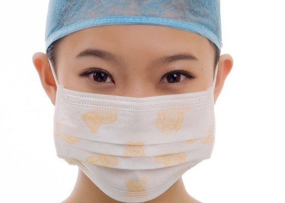 Disposable Earloop Nonwoven Medical Face Mask Non Irritating