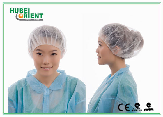 Disposable PP Cap Head Cover Hair For Surgical Workwear With Single Elastic