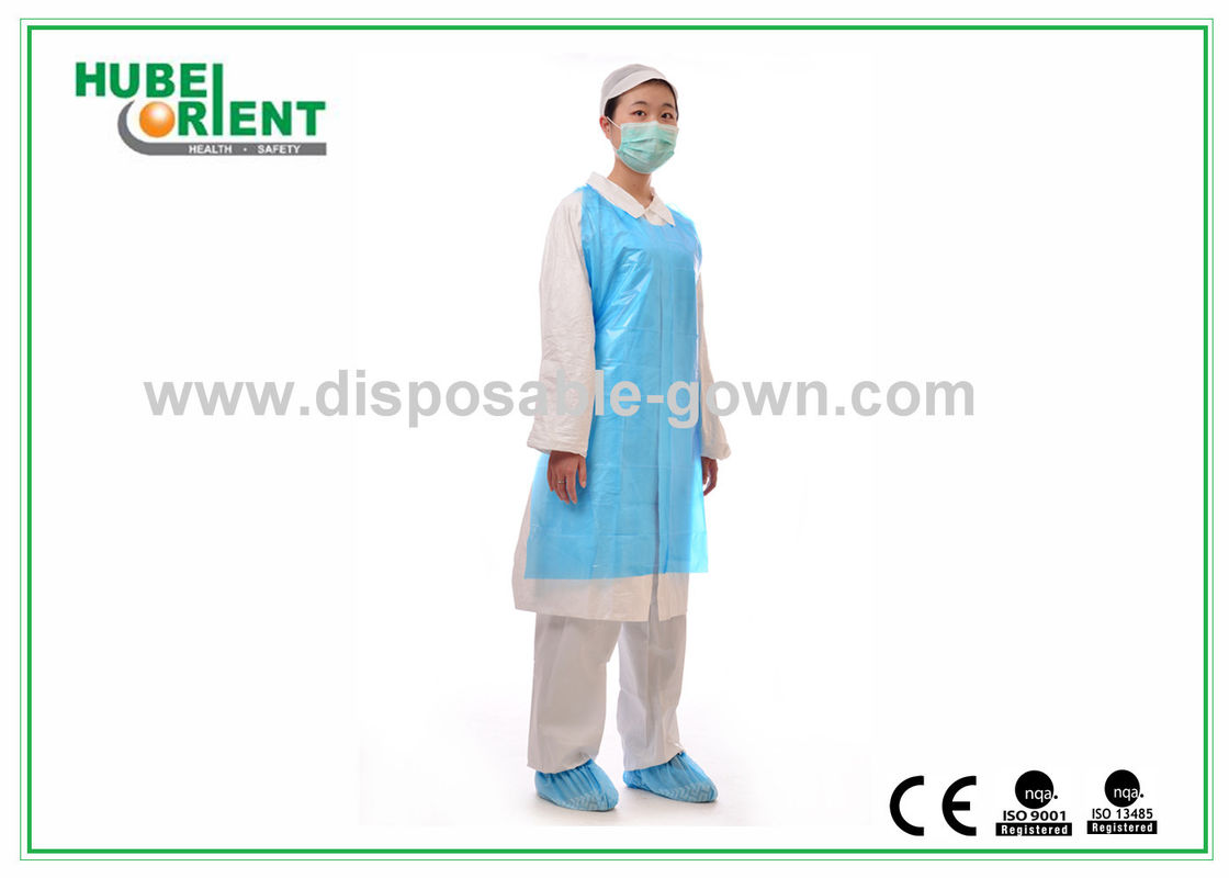 Anti Oil Smooth Surface Disposable PE Apron Without Sleeves