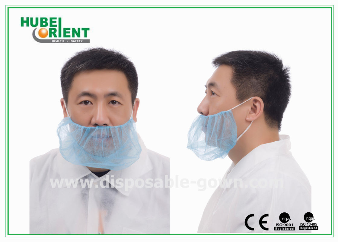 Light Disposable Non-Woven Beard Cover With Double Elastic Used In Food Industry