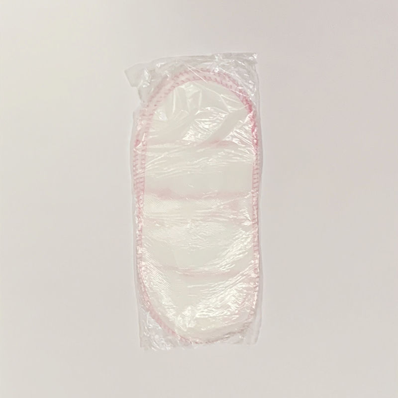 PP Nonwoven Opened Slippers With Pink Thread Sewing Disposable Salon Products