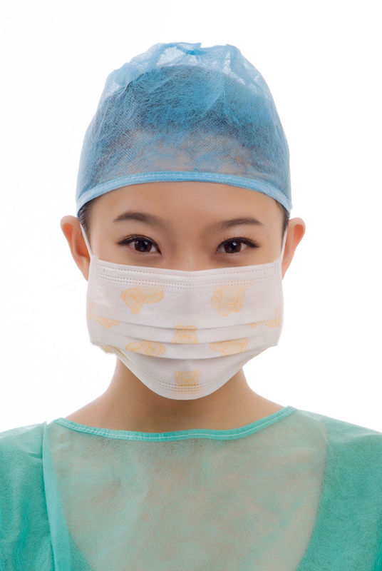 Waterproof Disposable Medical Nonwoven Face Mask With Ear Loop